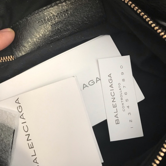 BALENCIAGA Lambskin Leather Giant First Satchel - Picture 8 of 8
